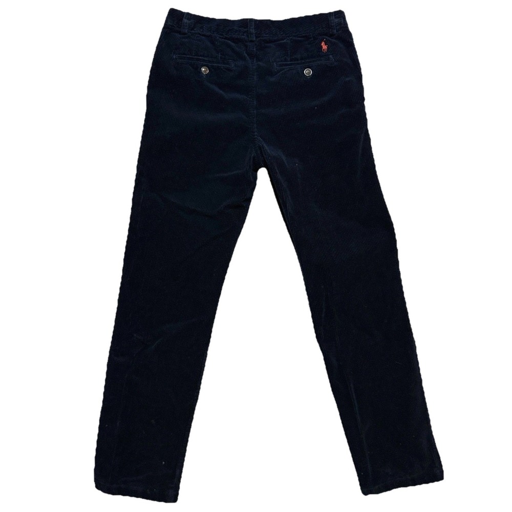 Polo Ralph Lauren Corduroy Pants Boys 16 Navy Blue Old Money Classic Preppy Pony